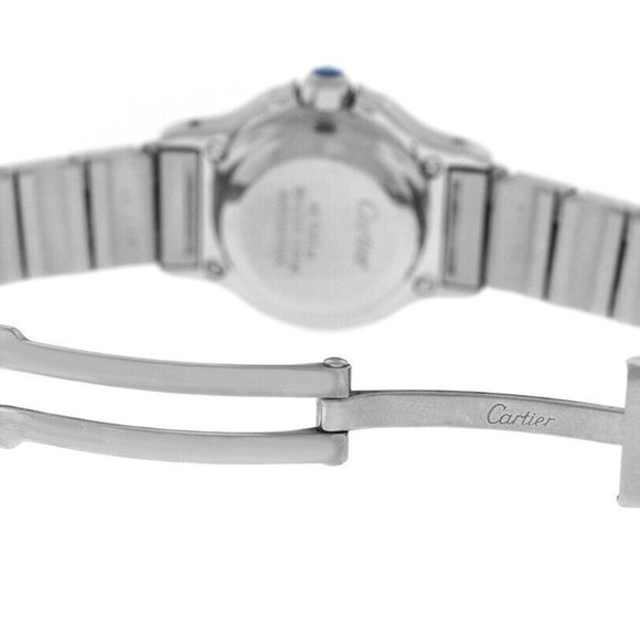 Cartier Santos Ladies 18k Gold Automatic Watch